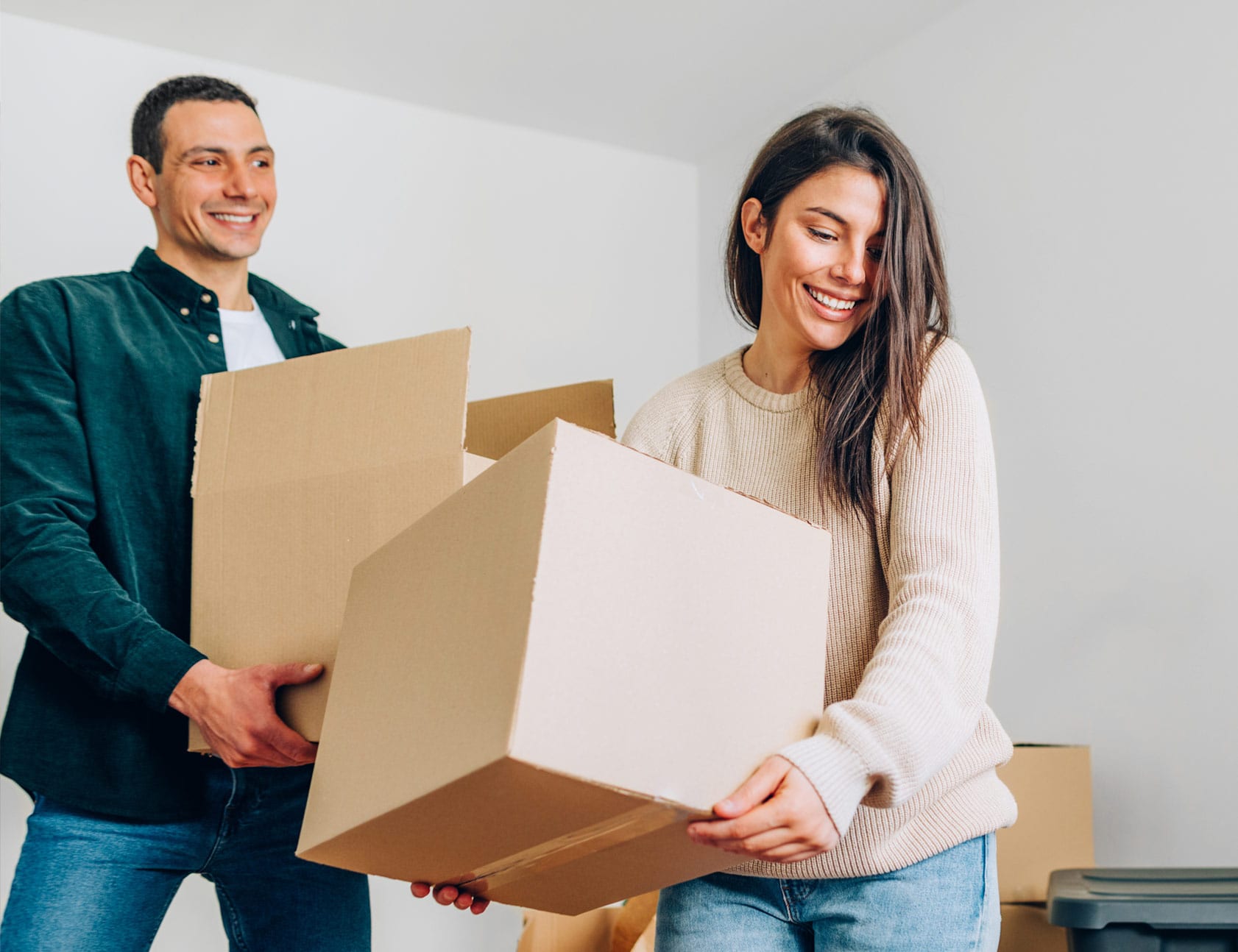 First-time buyers moving in